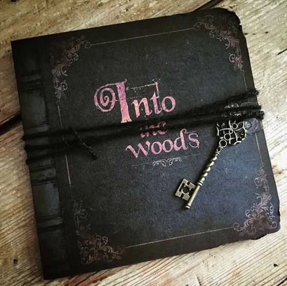 Dark Story Book Invitation for unique halloween wedding card design