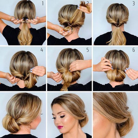 how to make low bun bridal hairstyle