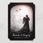 silhoute wedding card