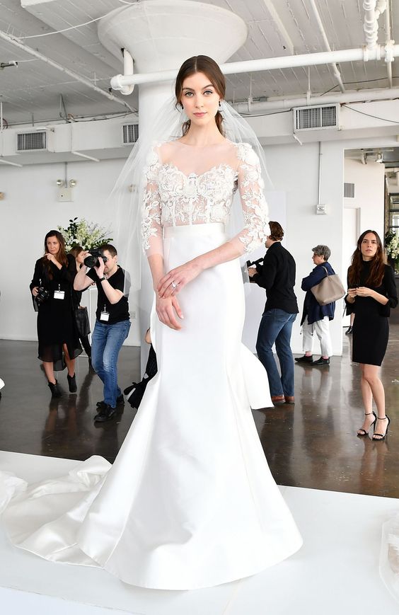 Simple Elegant Trumpet Gown