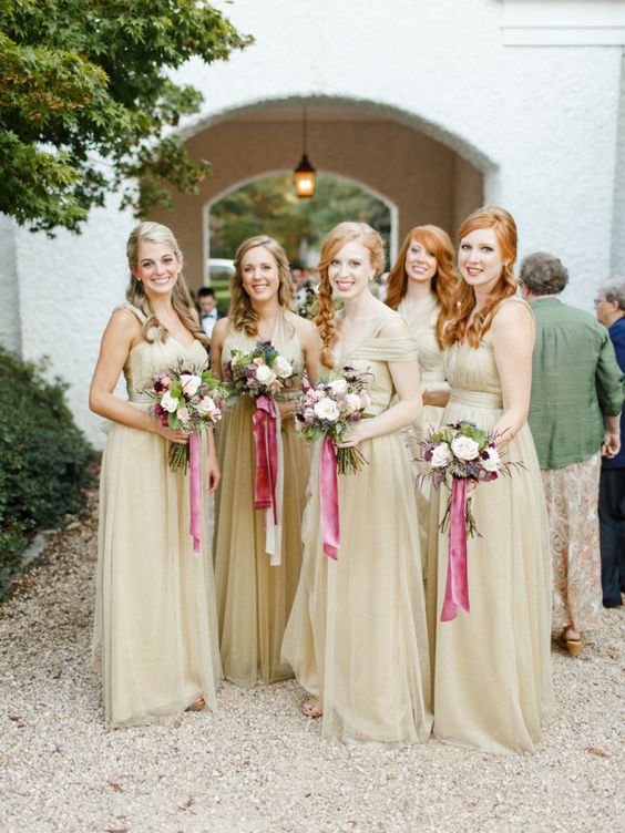 Earthy Tones in Vineyard Wedding Dresses