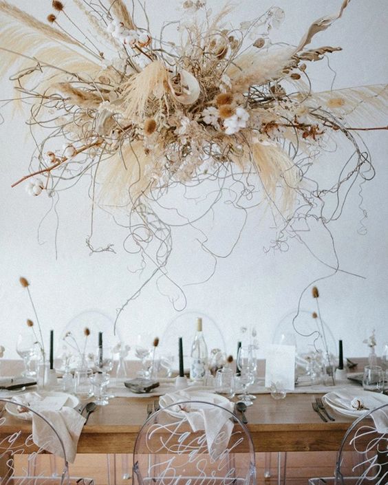 Dried flowers for wedding in Hanging Decorations