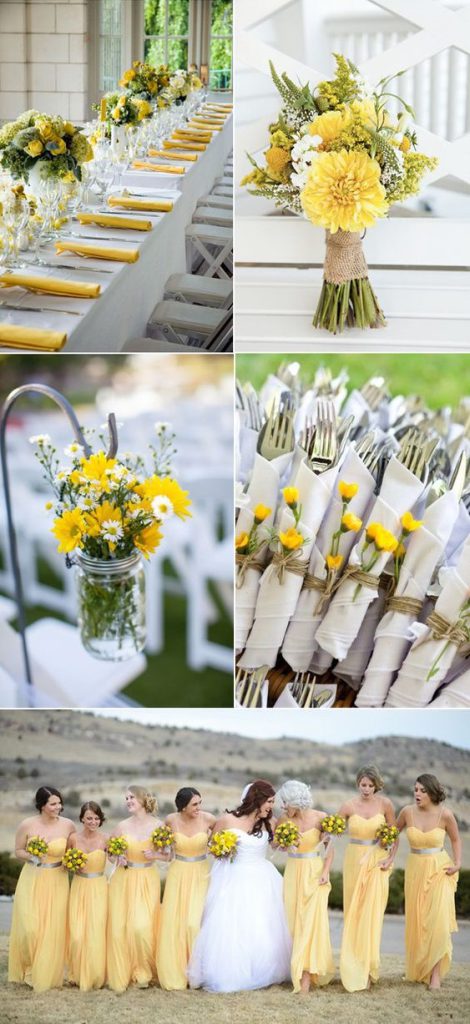 Yellow and Green fresh summer wedding