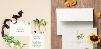 9 Eco-Friendly Invitation Designs for Sustainable Wedding Concept
