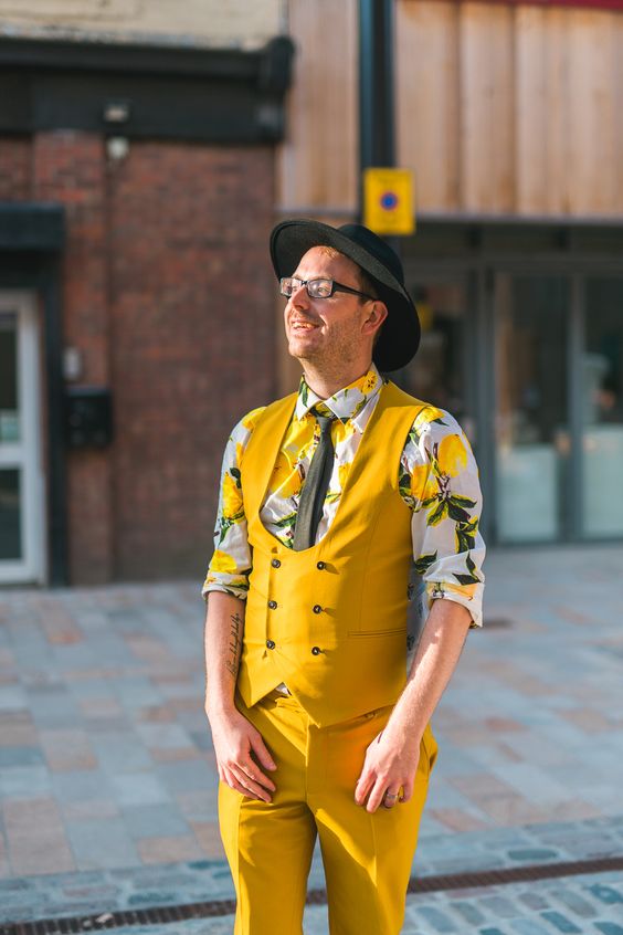 Bring Summer with Bright Yellow Tuxes