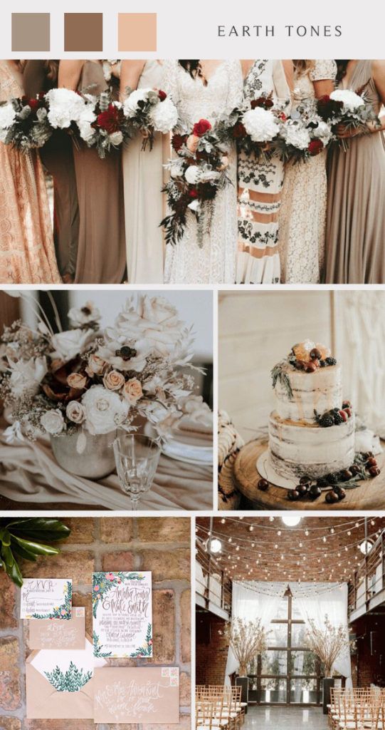 earth tones for fall wedding color