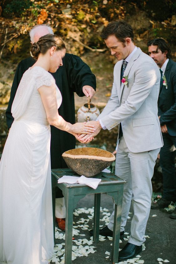 Hand-Washing for Unity Ceremony Ideas